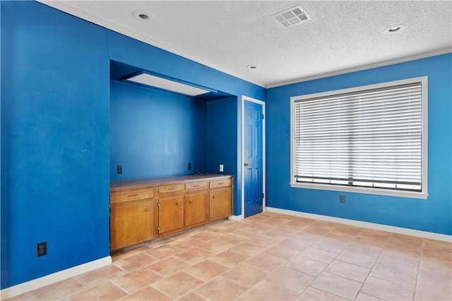 3709 Windmill Hill St, Waco, TX 76710 - interior space with baseboards, visible vents, and a textured ceiling