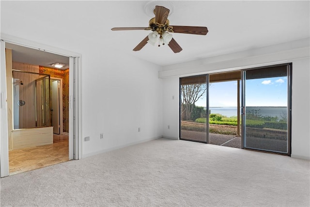 3709 Windmill Hill St, Waco, TX 76710 - spare room with carpet flooring and a ceiling fan