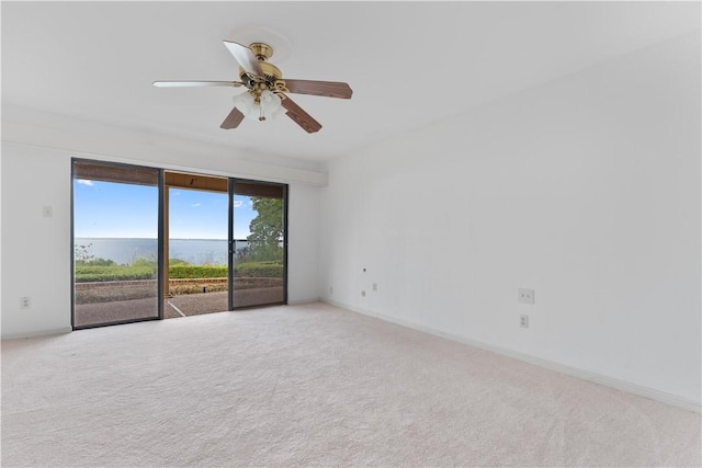 3709 Windmill Hill St, Waco, TX 76710 - carpeted spare room with baseboards and ceiling fan