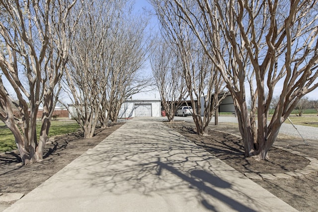 exterior space featuring driveway