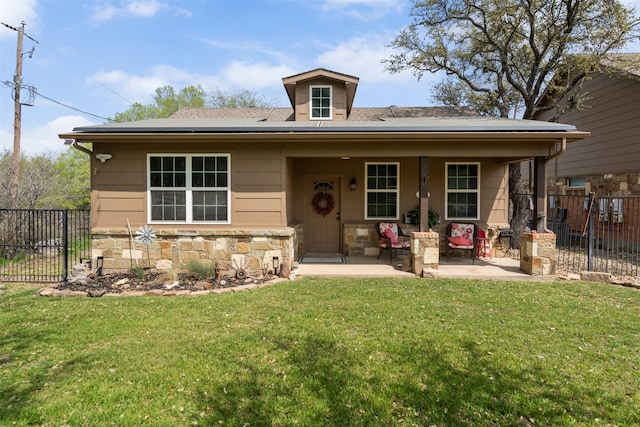 10790 White Settlement Rd, Fort Worth, TX 76108 - bungalow-style house featuring stone siding and a shingled roof