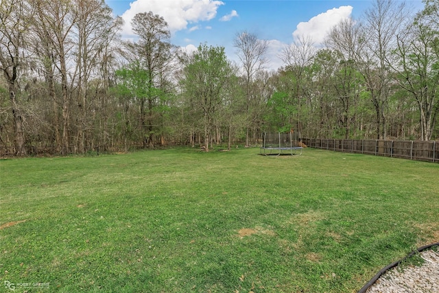 521 Lovers Lndg, Bossier City, LA 71111 - view of yard featuring a trampoline and fence