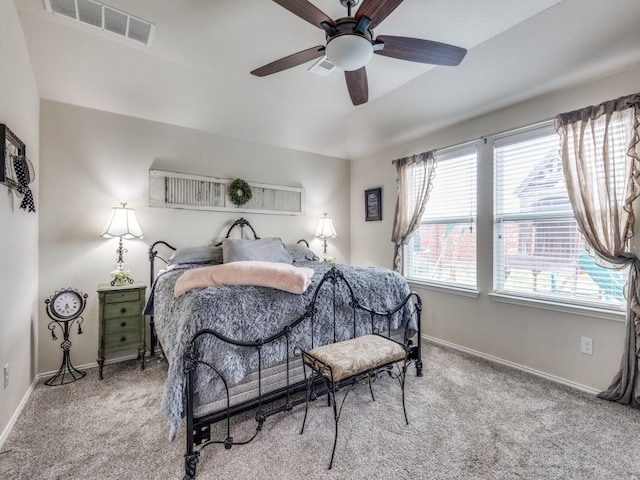 7913 Wildwest Dr, Fort Worth, TX 76131 - carpeted bedroom with baseboards and a ceiling fan