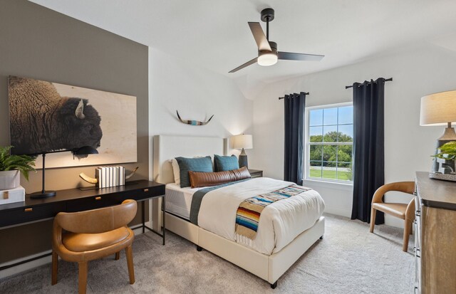 2621 Landmark Dr, Celina, TX 75009 - bedroom with ceiling fan and light colored carpet