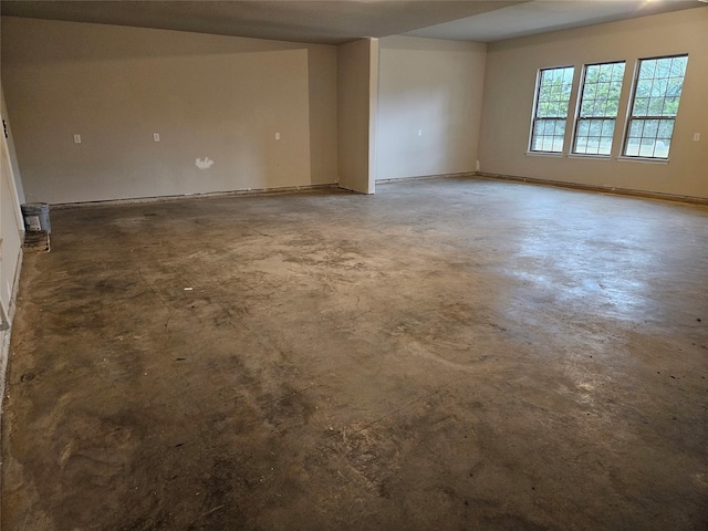empty room featuring concrete floors