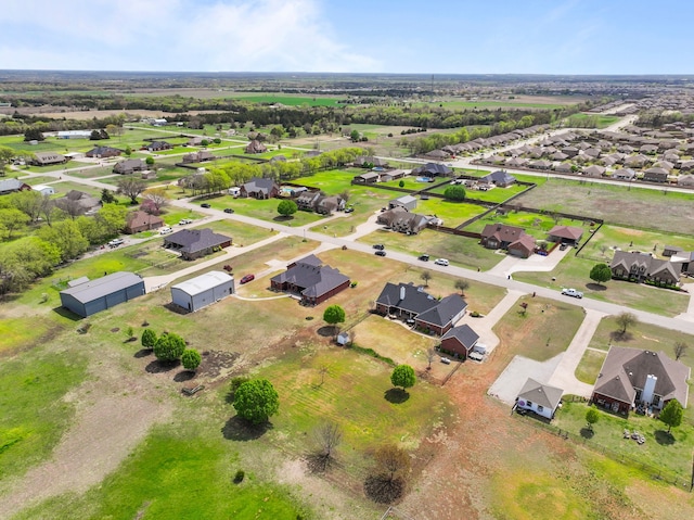 bird's eye view with a residential view