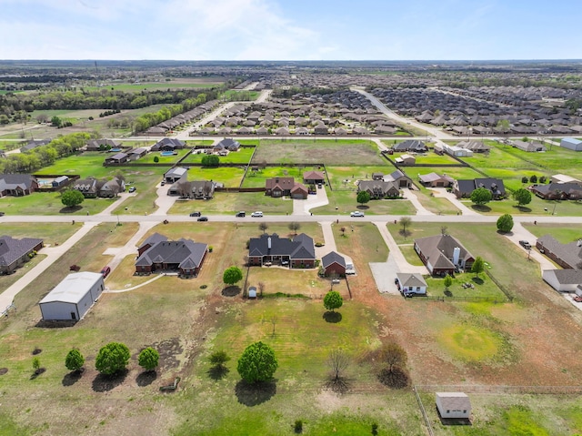 aerial view featuring a residential view