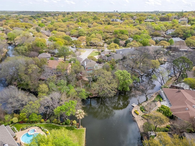 1002 Loch Lomond Dr, Arlington, TX 76012 - aerial view featuring a residential view and a water view