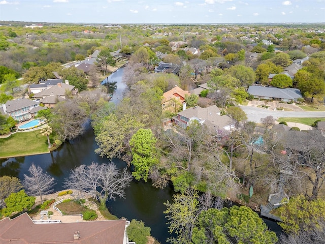 1002 Loch Lomond Dr, Arlington, TX 76012 - drone / aerial view featuring a residential view and a water view