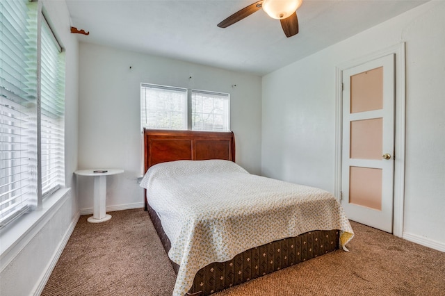635 Richmondell, Dallas, TX 75211 - carpeted bedroom with a ceiling fan and baseboards