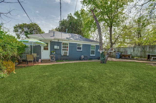 635 Richmondell, Dallas, TX 75211 - back of property featuring entry steps, a patio, and brick siding