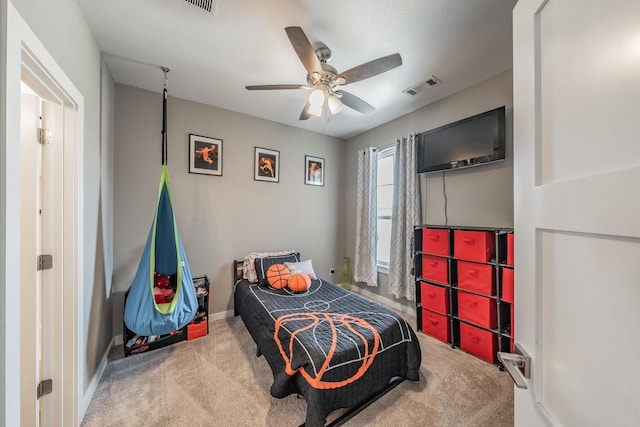 804 Shirley Jean Ln, Collinsville, TX 76233 - carpeted bedroom with baseboards and ceiling fan