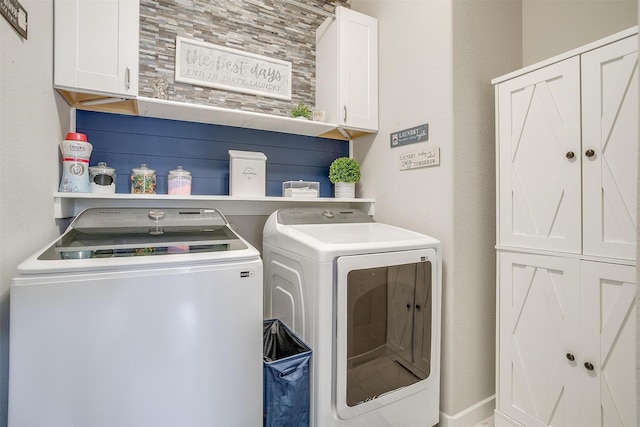 10600 Barrington Ln, Fort Worth, TX 76126 - laundry room featuring washer and clothes dryer and cabinet space