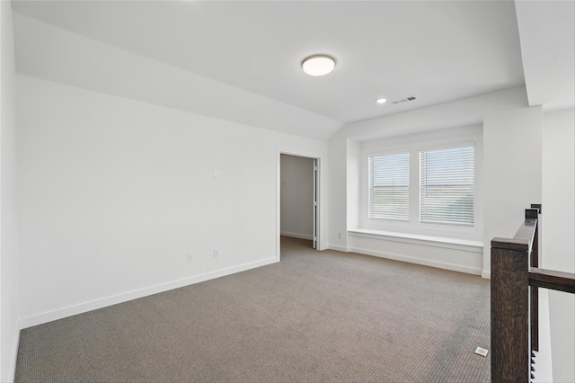 2836 Holland Ct, Celina, TX 75009 - interior space with visible vents, baseboards, vaulted ceiling, and carpet floors