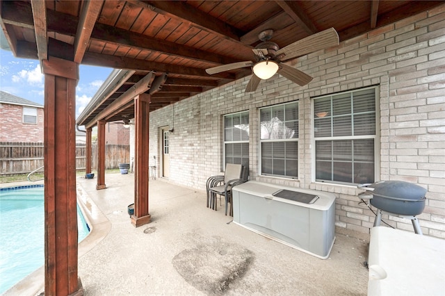 600 Carol Way, Euless, TX 76039 - view of patio featuring a ceiling fan