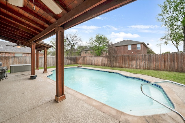 600 Carol Way, Euless, TX 76039 - view of pool featuring a patio area and a fenced backyard