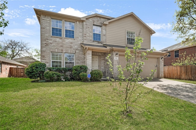 600 Carol Way, Euless, TX 76039 - traditional home with driveway, an attached garage, and brick siding