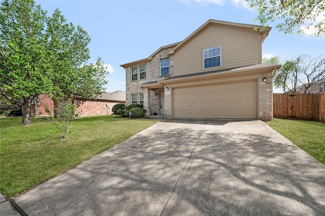 600 Carol Way, Euless, TX 76039 - traditional-style home with concrete driveway, a garage, and brick siding
