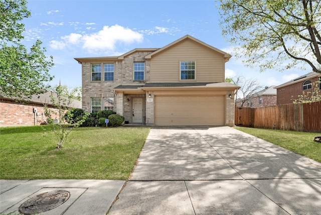 600 Carol Way, Euless, TX 76039 - traditional-style home with concrete driveway, brick siding, and a garage