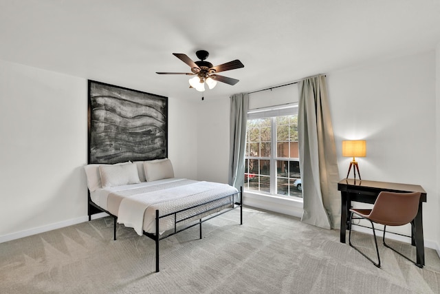 9231 Chimney Corner Ln, Dallas, TX 75243 - carpeted bedroom with baseboards and ceiling fan