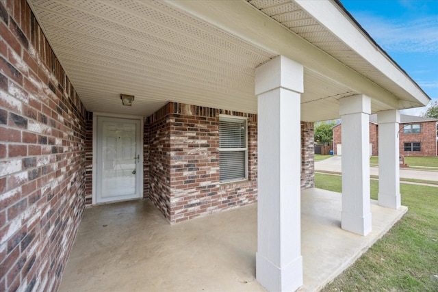view of patio / terrace featuring covered porch