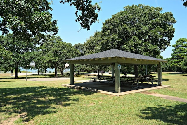 608 Concho Dr, Oak Point, TX 75068 - view of community featuring a gazebo and a lawn