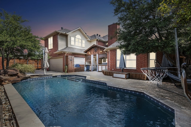 4597 Old Pond Dr, Plano, TX 75024 - view of front of home with fence, brick siding, and a front yard