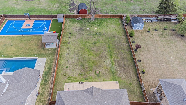 birds eye view of property