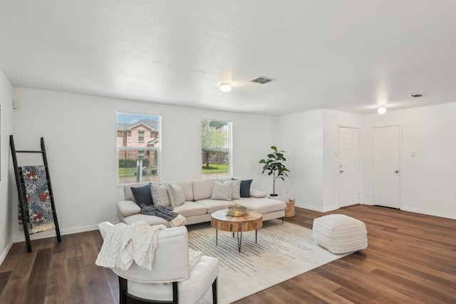 2905 Meadow Bluff Dr, Wylie, TX 75098 - living room featuring wood finished floors and baseboards