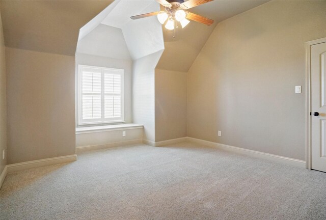 1304 Rollie Michael Ln, Fort Worth, TX 76179 - bonus room featuring a ceiling fan, carpet flooring, and lofted ceiling