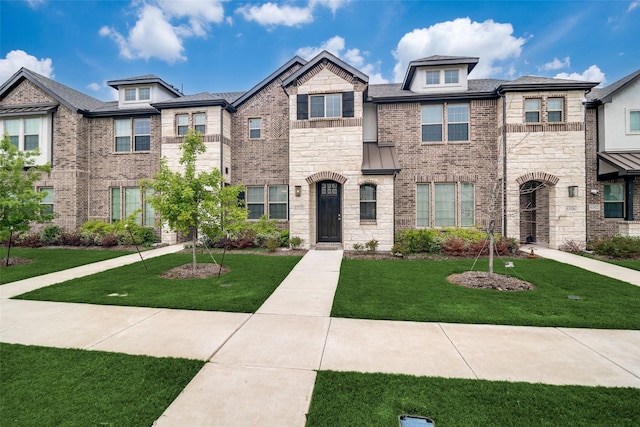 6510 Baritone Ct, Sachse, TX 75048 - multi unit property with a front yard, stone siding, and brick siding