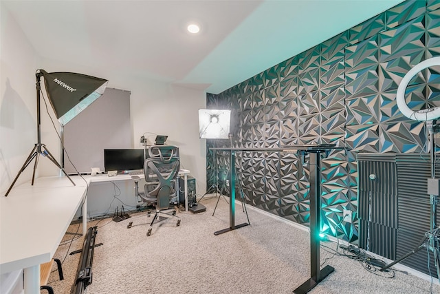 3213 Grimaldo Dr, Mesquite, TX 75126 - view of carpeted home office