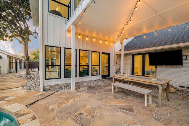 5230 Boca Raton Dr, Dallas, TX 75229 - view of patio with fence