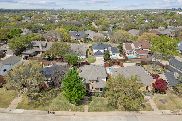 5835 Mapleshade Ln, Dallas, TX 75252 - aerial view of property and surrounding area with nearby suburban area
