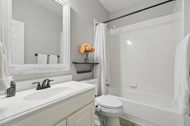 820 Clearlake Dr, Prosper, TX 75078 - full bath with toilet, shower / bath combo, and vanity