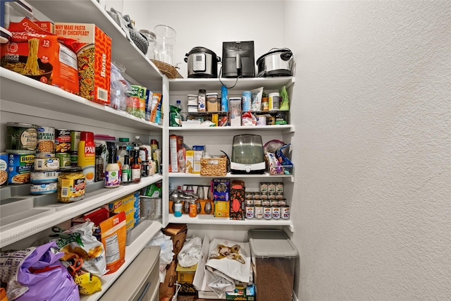 view of pantry