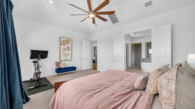1651 Wynne Ave, Prosper, TX 75078 - carpeted bedroom with ceiling fan and baseboards