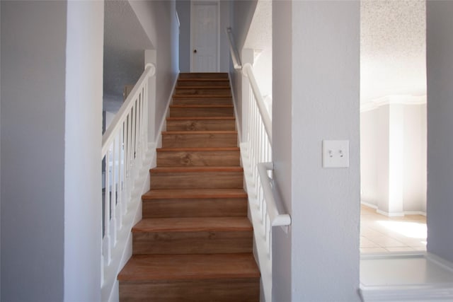 view of stairway
