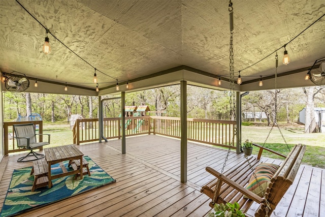 161 Mariah Dr, Weatherford, TX 76087 - deck featuring a yard