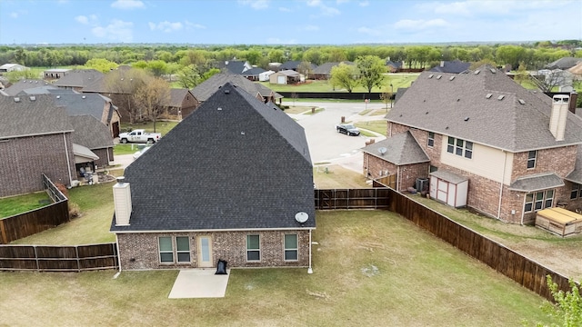 birds eye view of property featuring a residential view