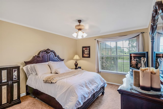 130 Vz County Road 3509, Edgewood, TX 75117 - bedroom with baseboards, crown molding, carpet, and a ceiling fan
