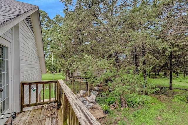 130 Vz County Road 3509, Edgewood, TX 75117 - wooden deck featuring a lawn