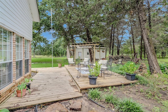 130 Vz County Road 3509, Edgewood, TX 75117 - view of wooden deck