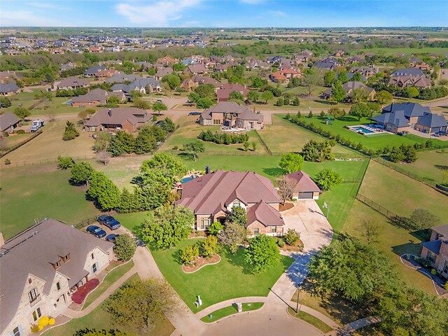 birds eye view of property featuring a residential view