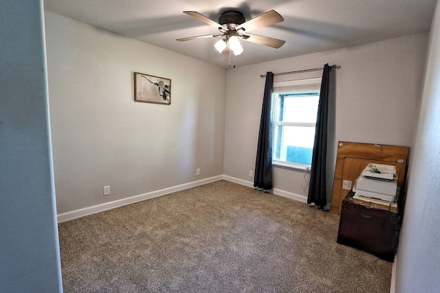2432 Cottondale Rd, Springtown, TX 76082 - unfurnished bedroom featuring carpet flooring, ceiling fan, and baseboards