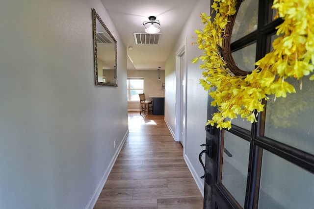 2432 Cottondale Rd, Springtown, TX 76082 - corridor with baseboards and wood finished floors