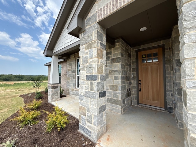 504 Ashlow Ct, Springtown, TX 76082 - entrance to property featuring stone siding