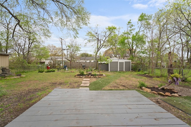 11534 Fernald Ave, Dallas, TX 75218 - deck with a storage shed and an outbuilding