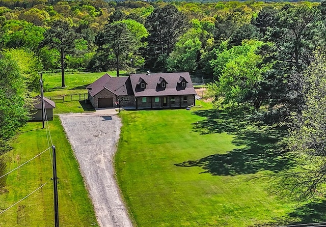 300 Cleve Cole Rd, Denison, TX 75021 - aerial view of property and surrounding area with a heavily wooded area