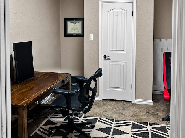300 Cleve Cole Rd, Denison, TX 75021 - office with baseboards and a textured wall